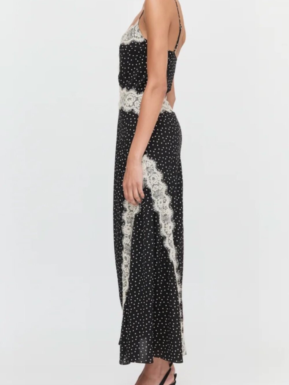 Hill House Home The Francesca Dress in black & white polka dots - Picture 2 of 6